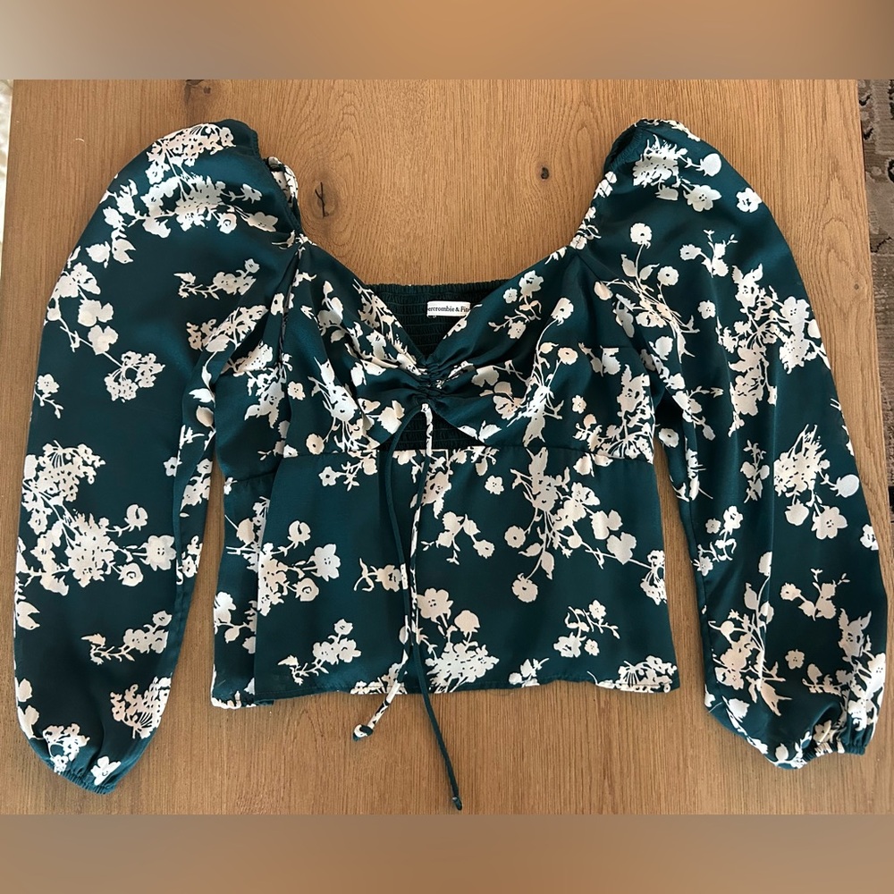 Floral Green Women's Top